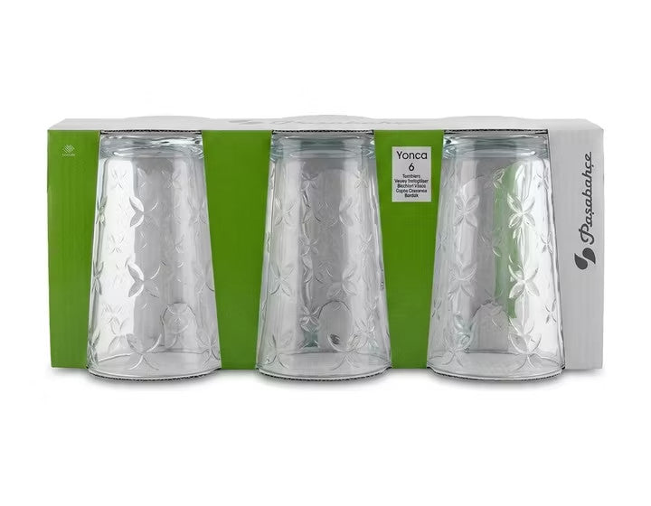 Paşabahçe Yonca Water Glasses (Set of 6)