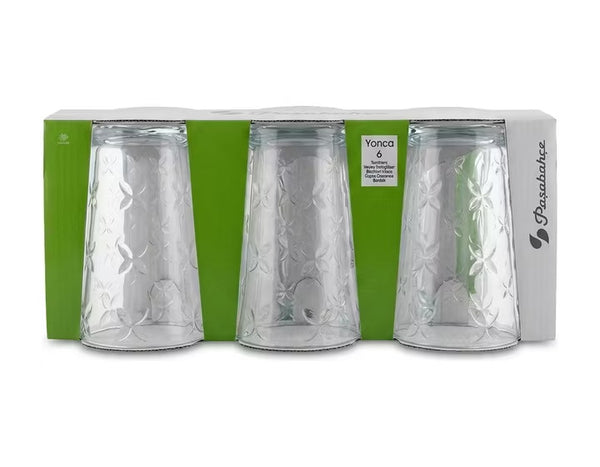 Paşabahçe Yonca Water Glasses (Set of 6)