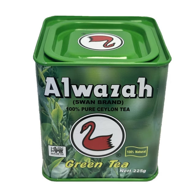 Alwazah Swan Ceylon Green Tea Loose Leaf 225g Tin
