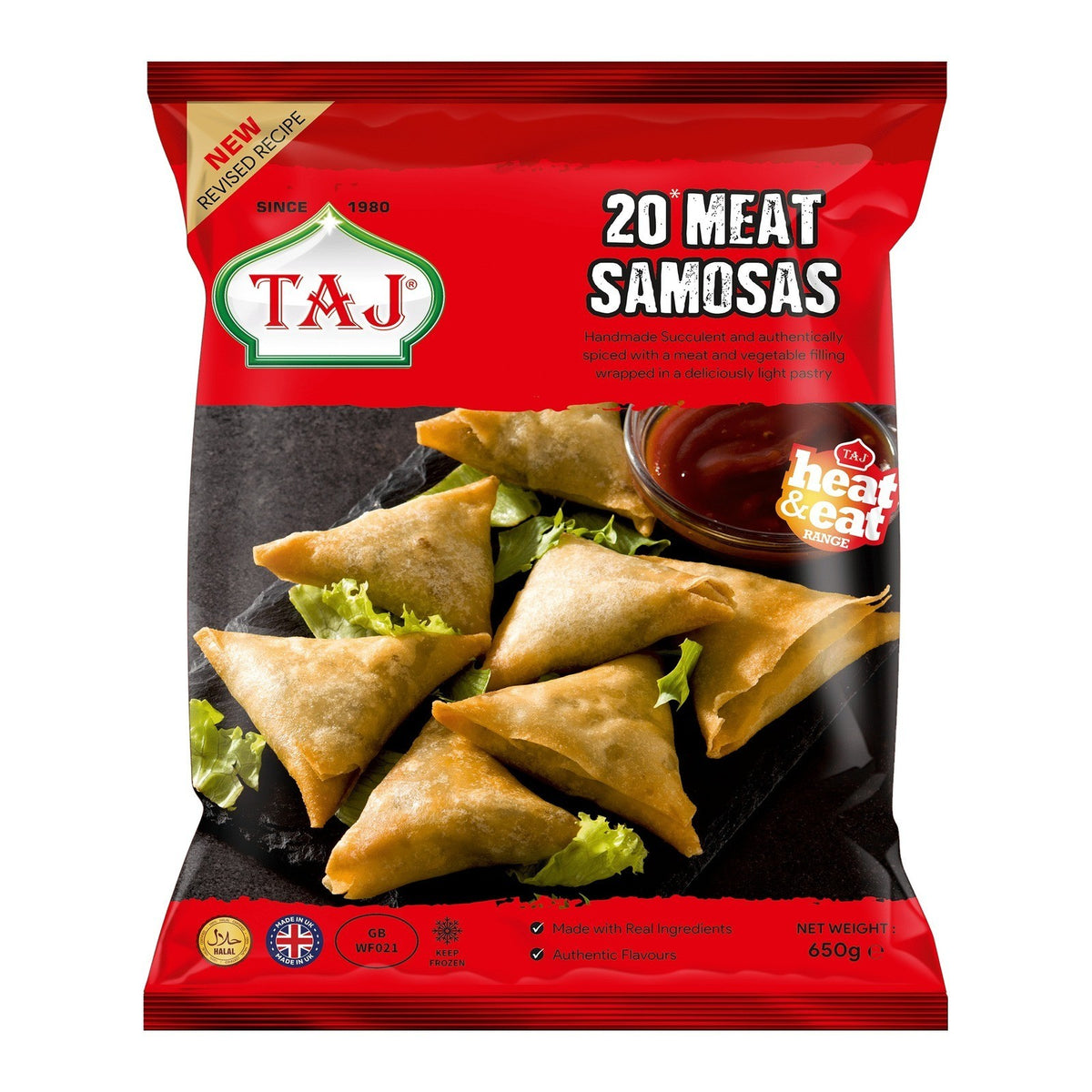 Taj Halal Meat Samosas (20 Pieces)