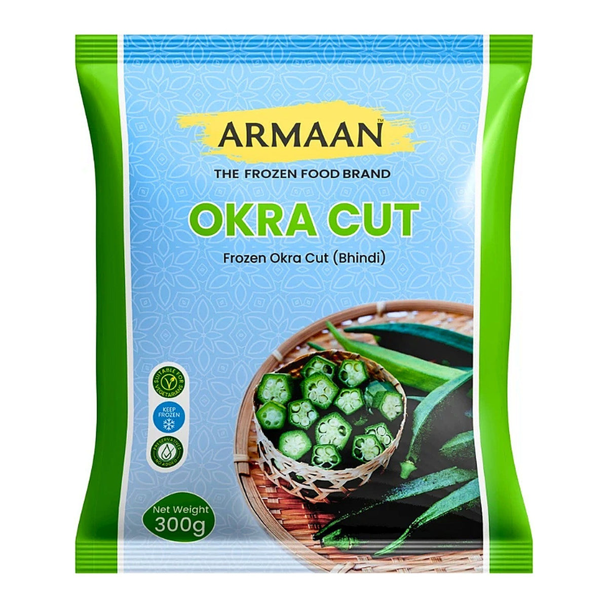 Armaan Frozen Cut Okra (Bhindi) 300g