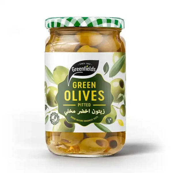 Greenfields Pitted Green Olives 720g