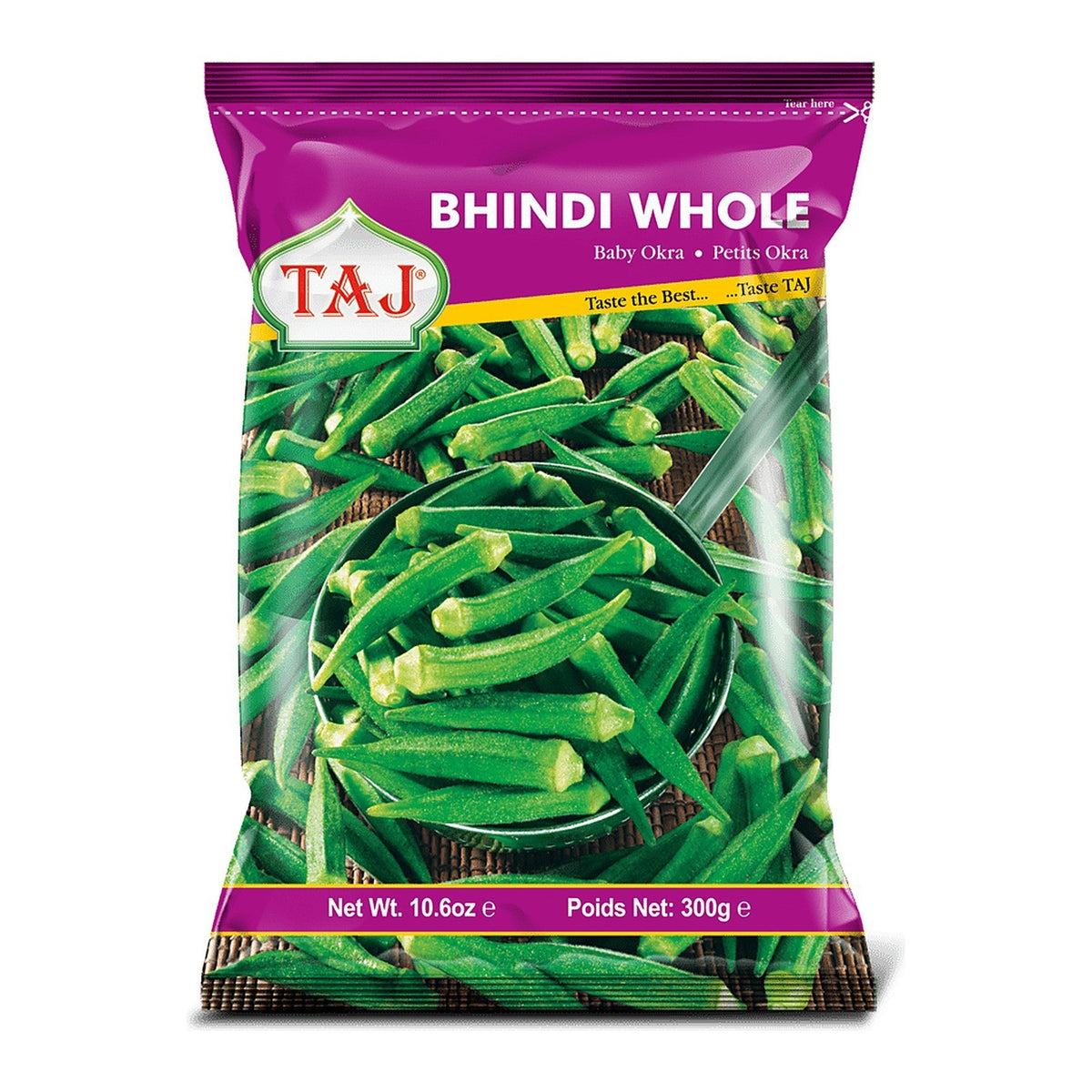 Taj Frozen Whole Baby Okra (Bhindi) 300g