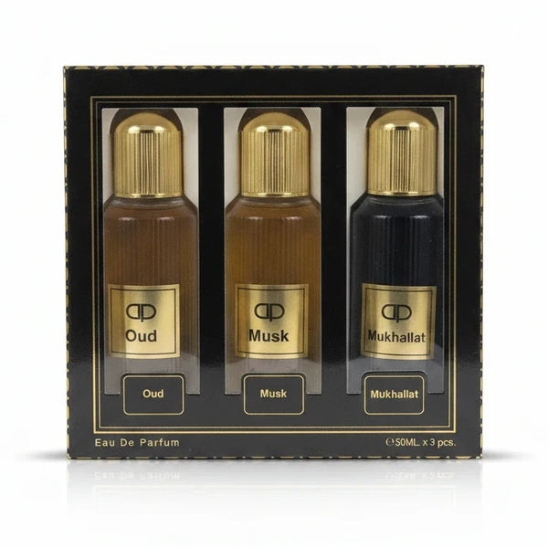 Oud, Musk & Mukhallat Eau de Parfum Gift Set (3 x 50ml)