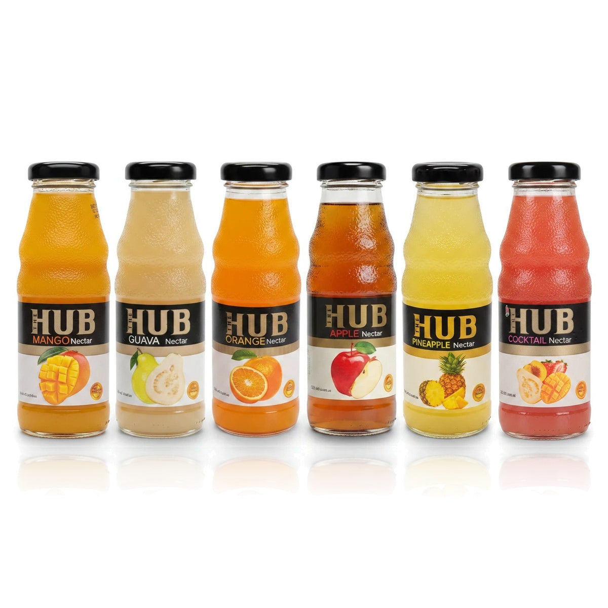 HUB Fruit Nectar 250ml Glass Bottles