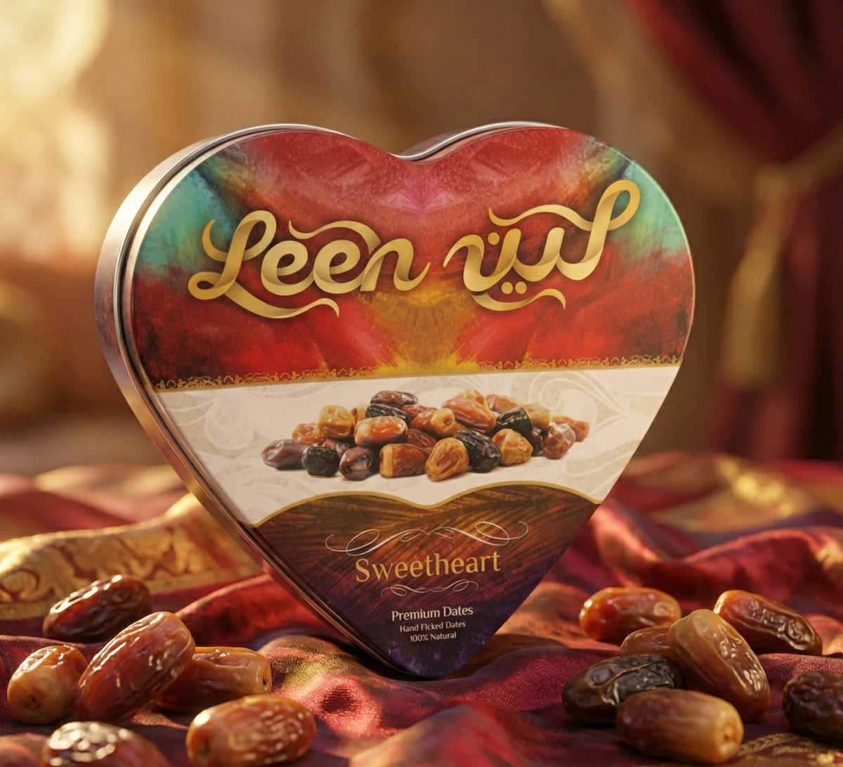 Leen Sweetheart Dates Gift Tin 200g