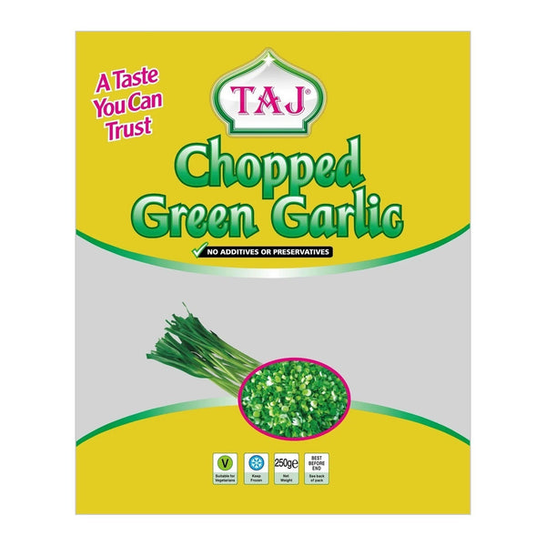 Taj Frozen Chopped Green Garlic 250g
