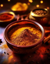 Bowl of ground garam masala
