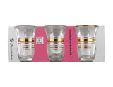 Paşabahçe Gold Band Turkish Tea Glasses (Set of 6)
