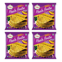 Four packs of Taj masala paratha, 4 x 400g