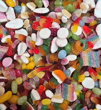 Assortment of colourful halal jelly sweets