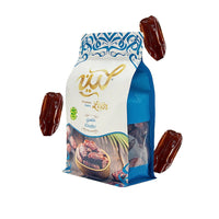 Leen Khudri dates pouch with dates around it