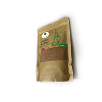 Madina Arabic coffee kraft pouch, side view