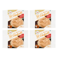 Four Taj wholemeal chapatti family packs, 4 x 900g