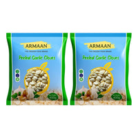 Two bags of Armaan frozen peeled garlic cloves, 2 x 400g