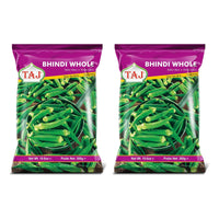 Two bags of Taj frozen whole baby okra, 2 x 300g