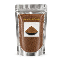 Ajwa date seed powder pouch with a clear window