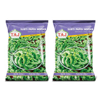 Two bags of Taj frozen surti papdi whole, 2 x 300g