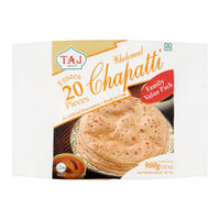 Taj Wholemeal Chapatti Family Pack (20 Pieces)
