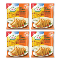 Four packs of Taj halal chicken samosas, 4 x 600g (80 samosas)