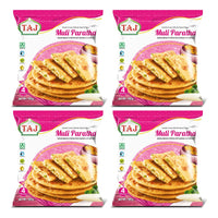 Four packs of Taj muli paratha, 4 x 400g