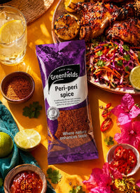 Greenfields peri-peri spice pack with chargrilled chicken and slaw