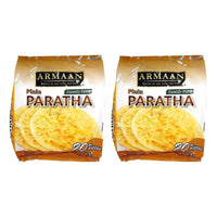 Two Armaan plain paratha family packs, 2 x 1.4kg