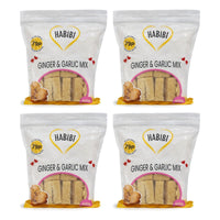 Four bags of Habibi frozen ginger and garlic mix, 4 x 400g
