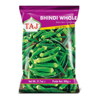 Taj frozen whole baby okra (bhindi) 900g bag