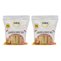 Two bags of Habibi frozen ginger and garlic mix, 2 x 400g