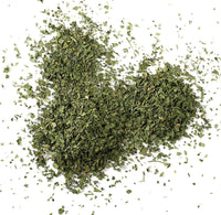 Pile of dried parsley flakes