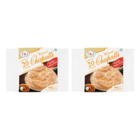 Two Taj wholemeal chapatti family packs, 2 x 900g