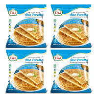 Four packs of Taj aloo paratha, 4 x 400g