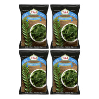 Four bags of Taj frozen curry leaves, 4 x 100g