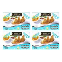 Four boxes of Armaan Punjabi vegetable samosas, 4 x 1kg