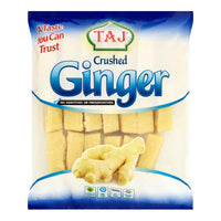 Taj frozen crushed ginger cubes 400g bag