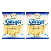 Two bags of Taj frozen crushed ginger cubes, 2 x 400g