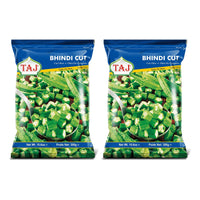 Two bags of Taj frozen cut okra, 2 x 300g