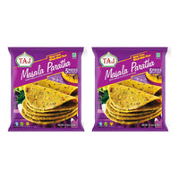 Two packs of Taj masala paratha, 2 x 400g