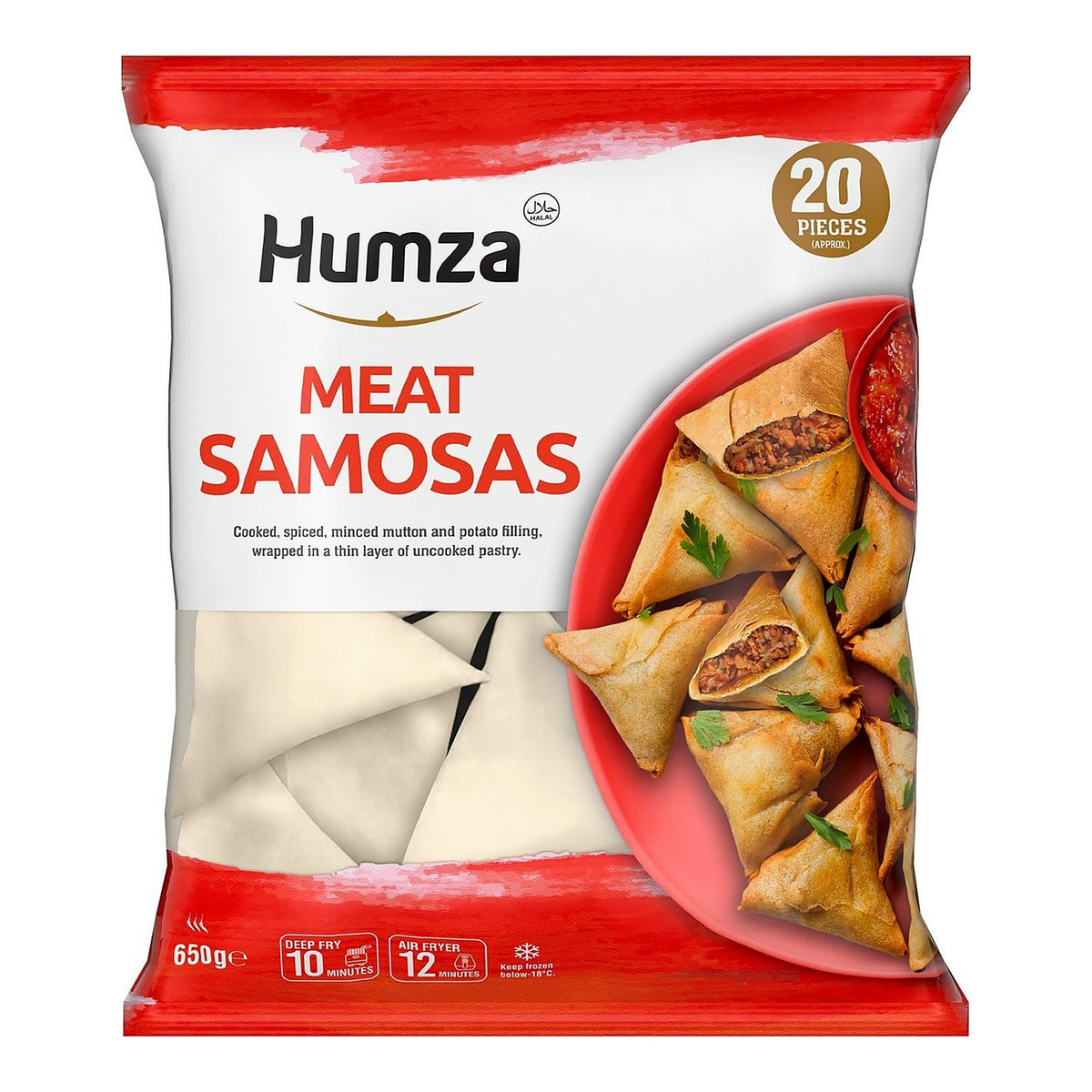 Humza Halal Meat Samosas (20 Pieces)