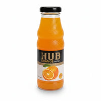 HUB orange nectar 250ml glass bottle