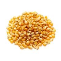 Close-up of dried yellow butterfly popcorn kernels