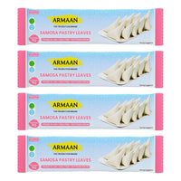 Four packs of Armaan samosa pastry leaves, 4 x 1kg