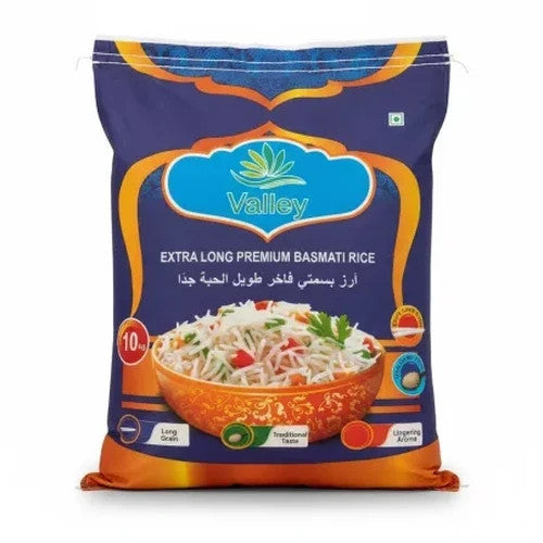 Valley Extra Long Basmati Rice 10kg
