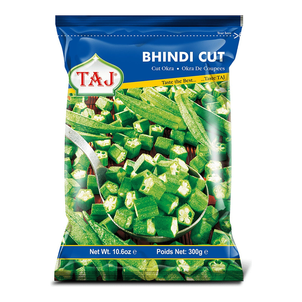 Taj Frozen Cut Okra (Bhindi) 300g