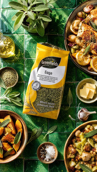 Greenfields dried sage pack with roast potatoes, pasta and stuffing