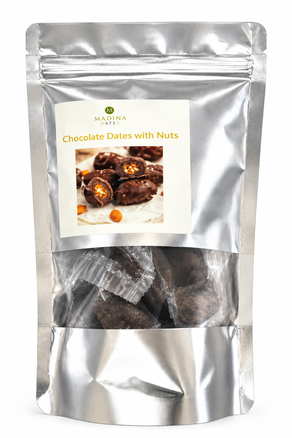 Madina Chocolate Dates with Nuts 100g Pouch