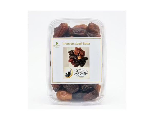 Madina Golden Assorted Dates Clear Box 400g