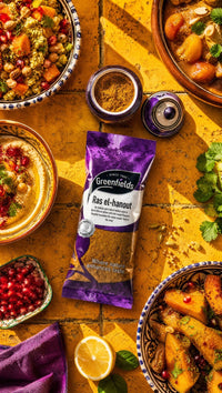Greenfields ras el hanout pack with tagines and Moroccan dishes